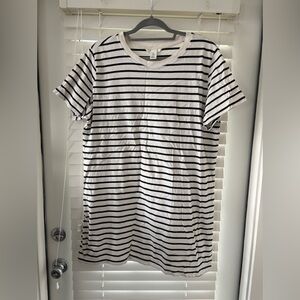 H&M stripe cotton mini dress